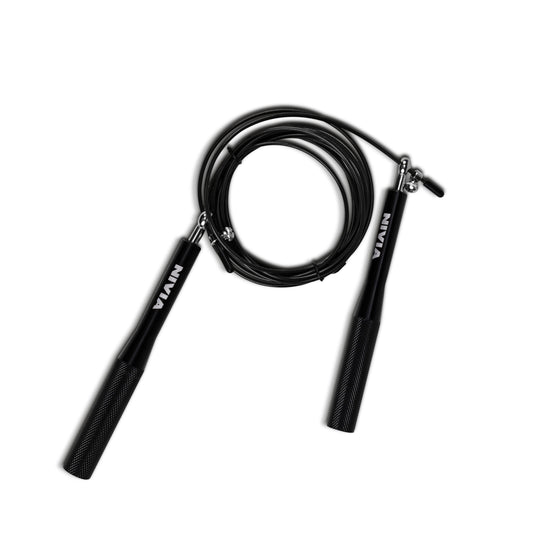 Nivia Pro Speed Aluminium Skipping Rope - Black