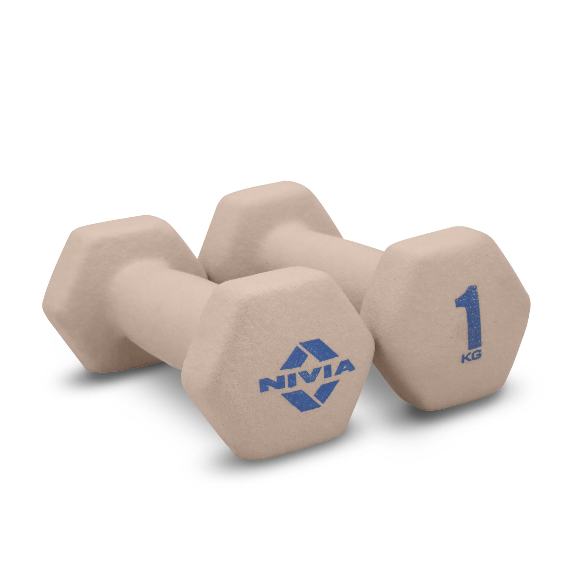 Nivia Neoprene Dumbbell, Set of 1Kg Dumbbells