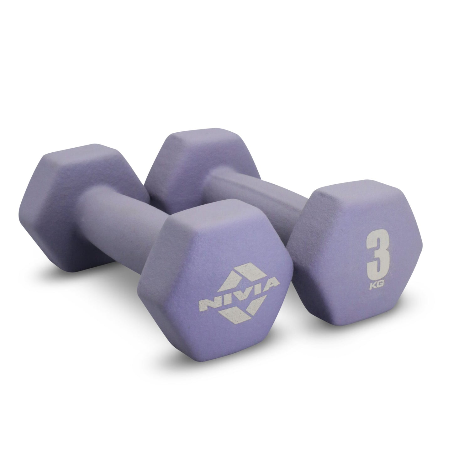 Nivia Neoprene Dumbbell, Set of 1Kg Dumbbells