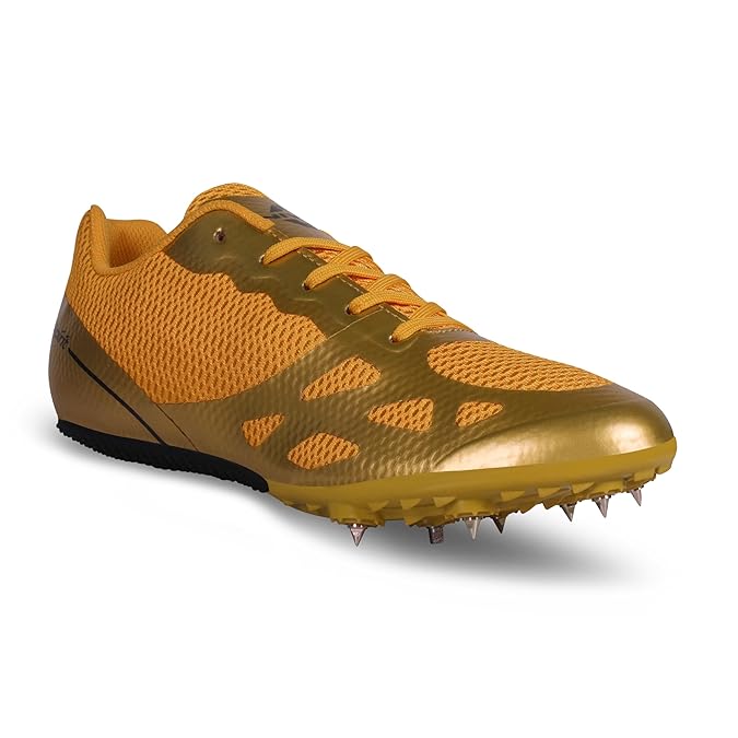 NIVIA Spirit Track and Field Golden Running Spikes Shoes for Men