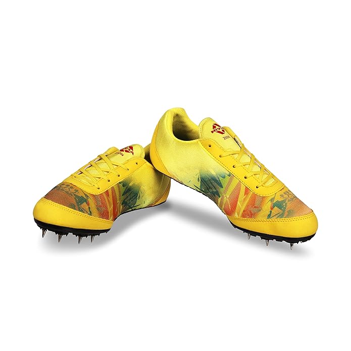 NIVIA Zion-1 Track and Field Orange Running Spikes Shoes for Men