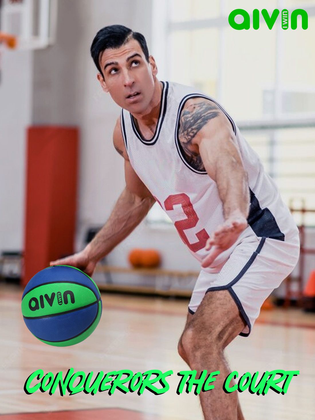 AIVIN Flying Pink/Blue Basketball