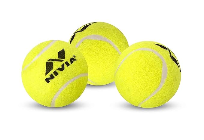 NIVIA Heavy Yellow Cricket Ball (Pack of 12)