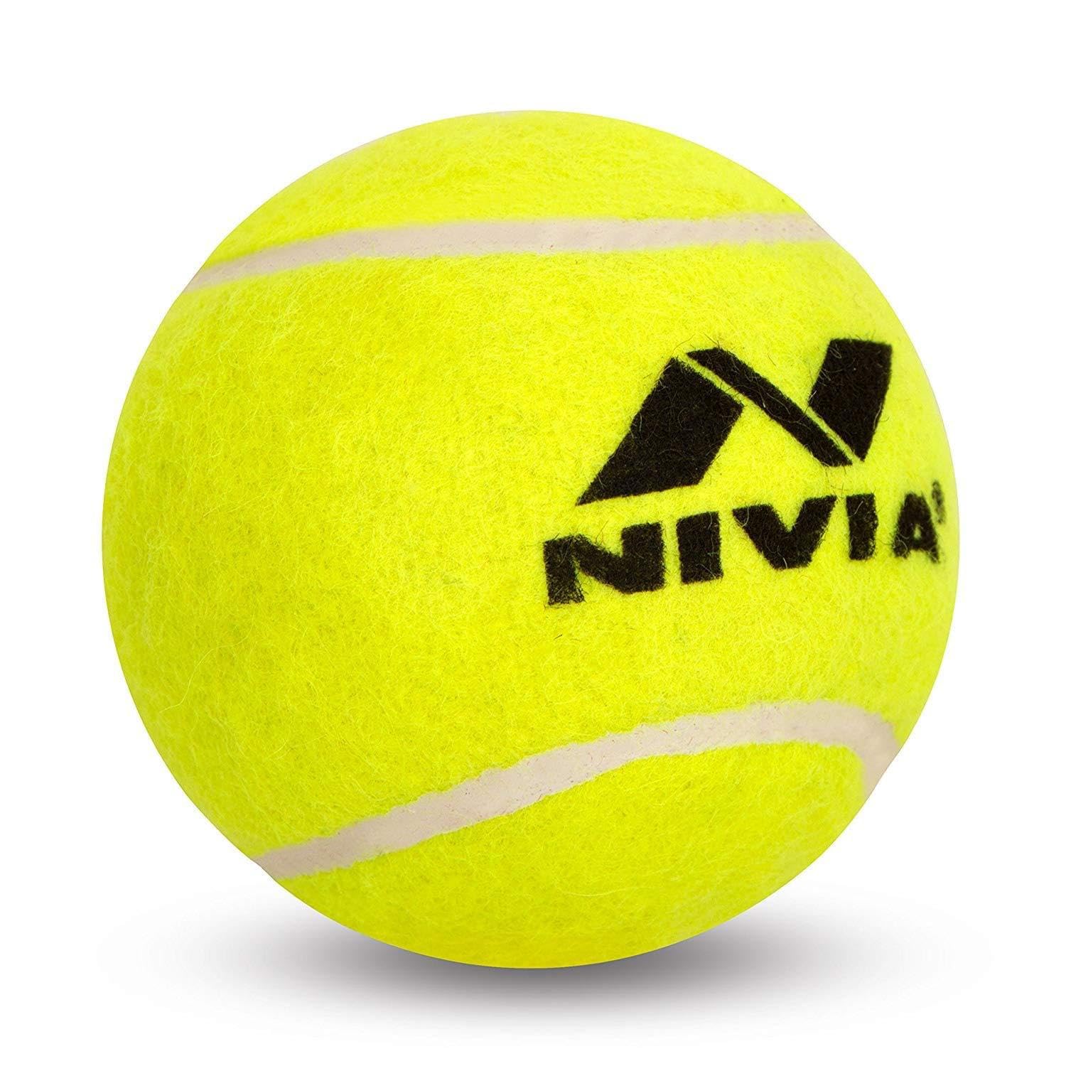 NIVIA Heavy Yellow Cricket Ball (Pack of 12)
