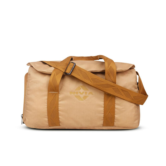 Nivia Blend Gym Duffle Bag for Men & Women - Beige