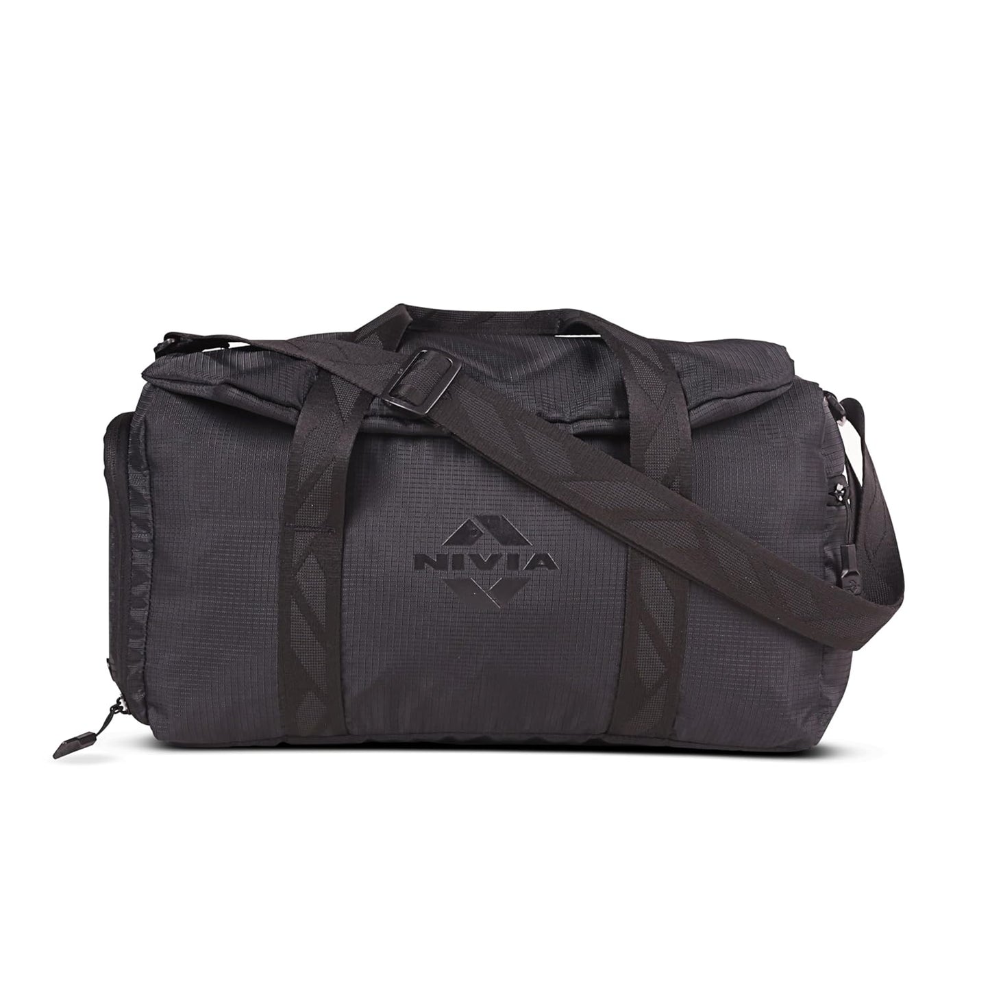 Nivia Blend Gym Duffle Bag for Men & Women - Black