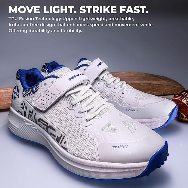 NIVIA Crick 1000 2.0 Men's Batting And Bowling Cricket Shoe