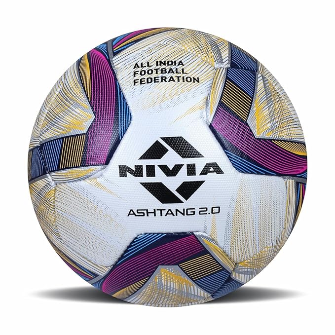 Nivia Ashtang 2.0 FIFA PRO Football/ISL Football (Multicolor) Size - 5 - 8521