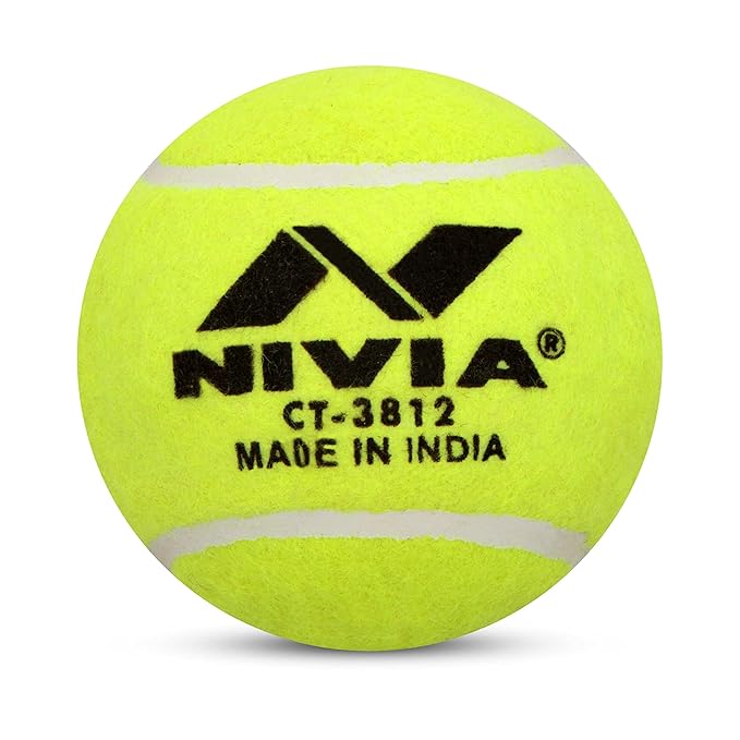 NIVIA Heavy Yellow Cricket Ball (Pack of 12)
