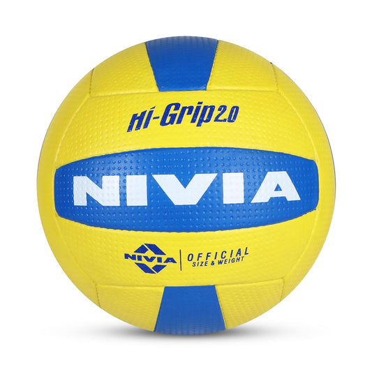 Nivia Hi-Grip 2.0/18 Panel/Rubberized Moulded Volleyball - 2489N - Blue