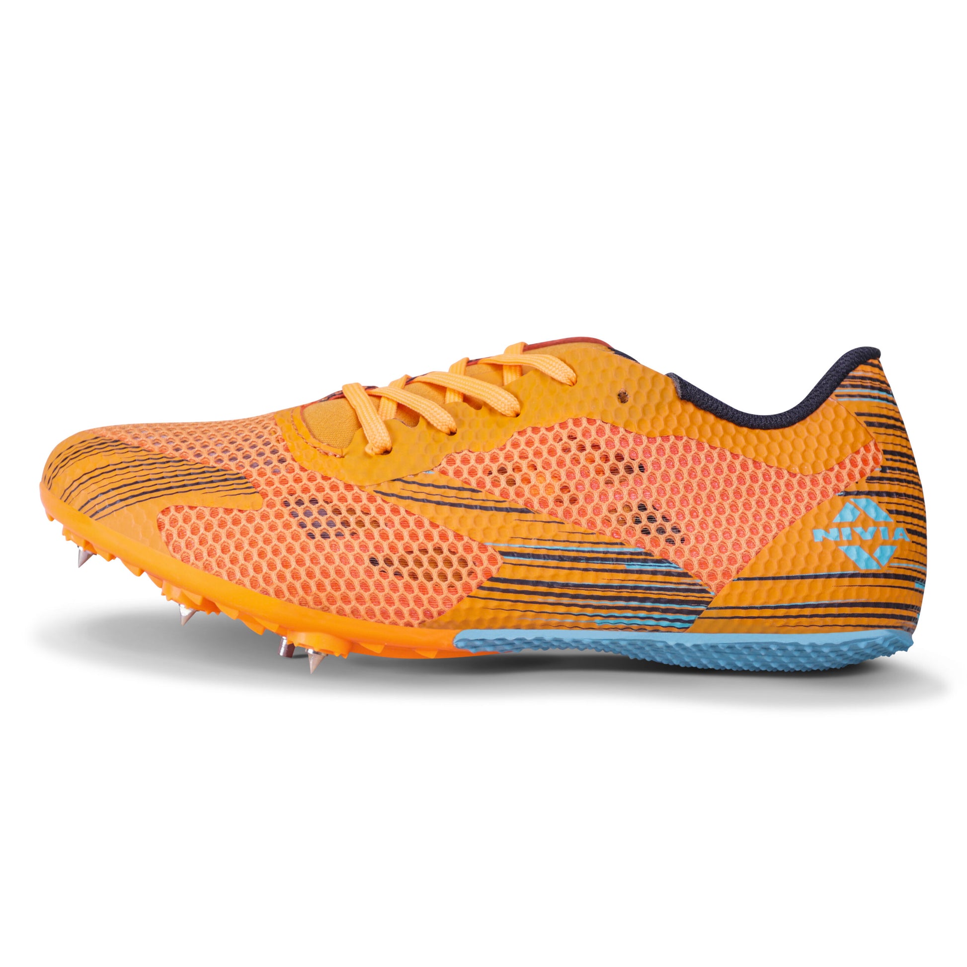 NIVIA Blue Track and Field-400 Running Spikes Shoes for Men