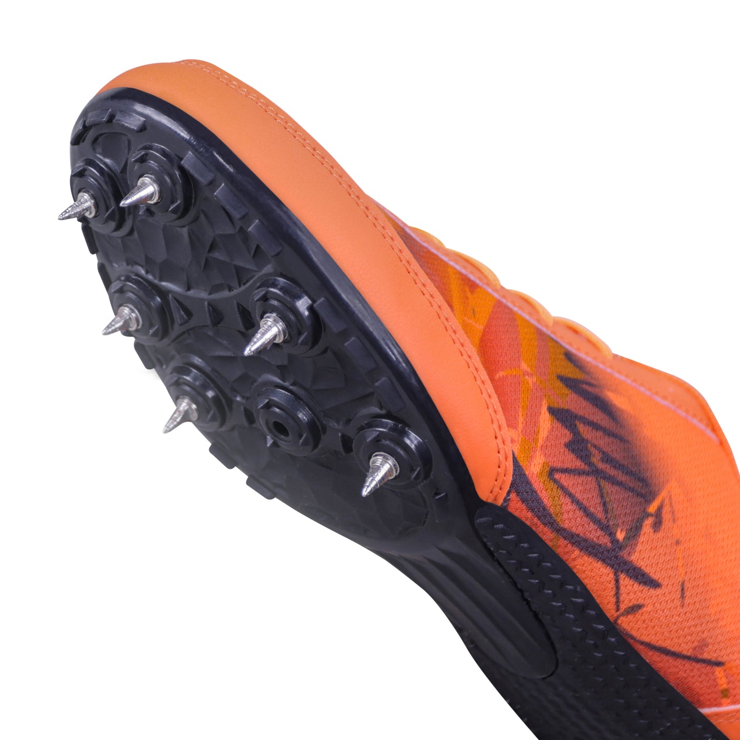 NIVIA Zion-1 Track and Field Orange Running Spikes Shoes for Men