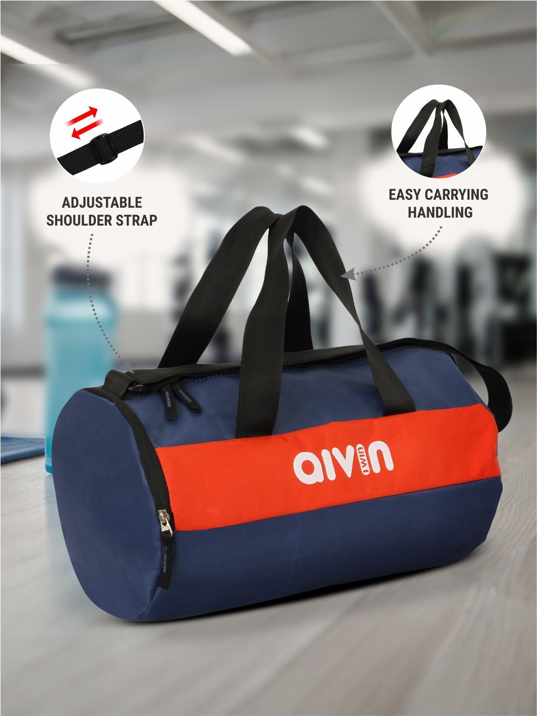 AIVIN GYM BAG (BLUE RED) - AV302