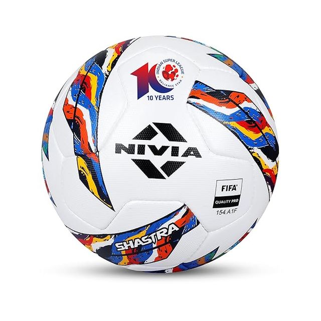 Nivia Shastra Football with ISL Logo - Multicolor Size - 5 - 8525B