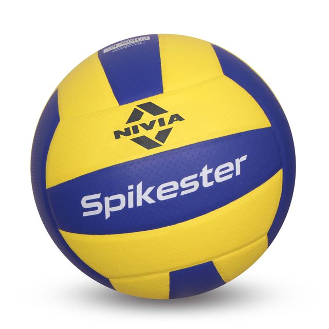 Nivia Spikester Volleyball Size - 4 (Yellow/Blue) - 494
