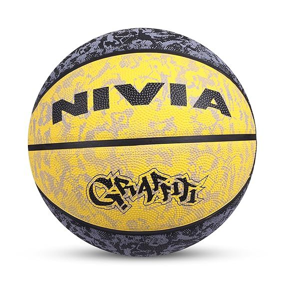 Nivia Graffiti Basketball - 1951N - Yellow
