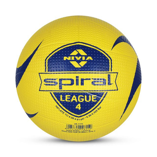 Nivia Volleyball League -Size - 4 (Yellow) - 1376
